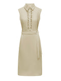 Triple Nine - Travel Jurk Elodie Beige - 51823 Jurk - Est Voilà