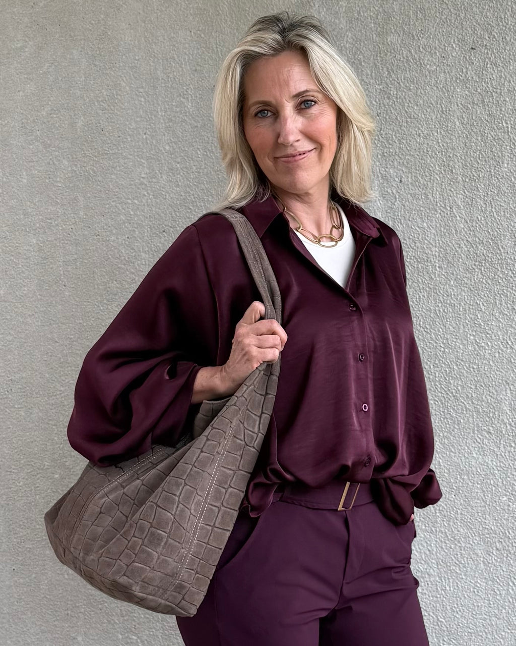 Est Voilà - Tas Croco Taupe