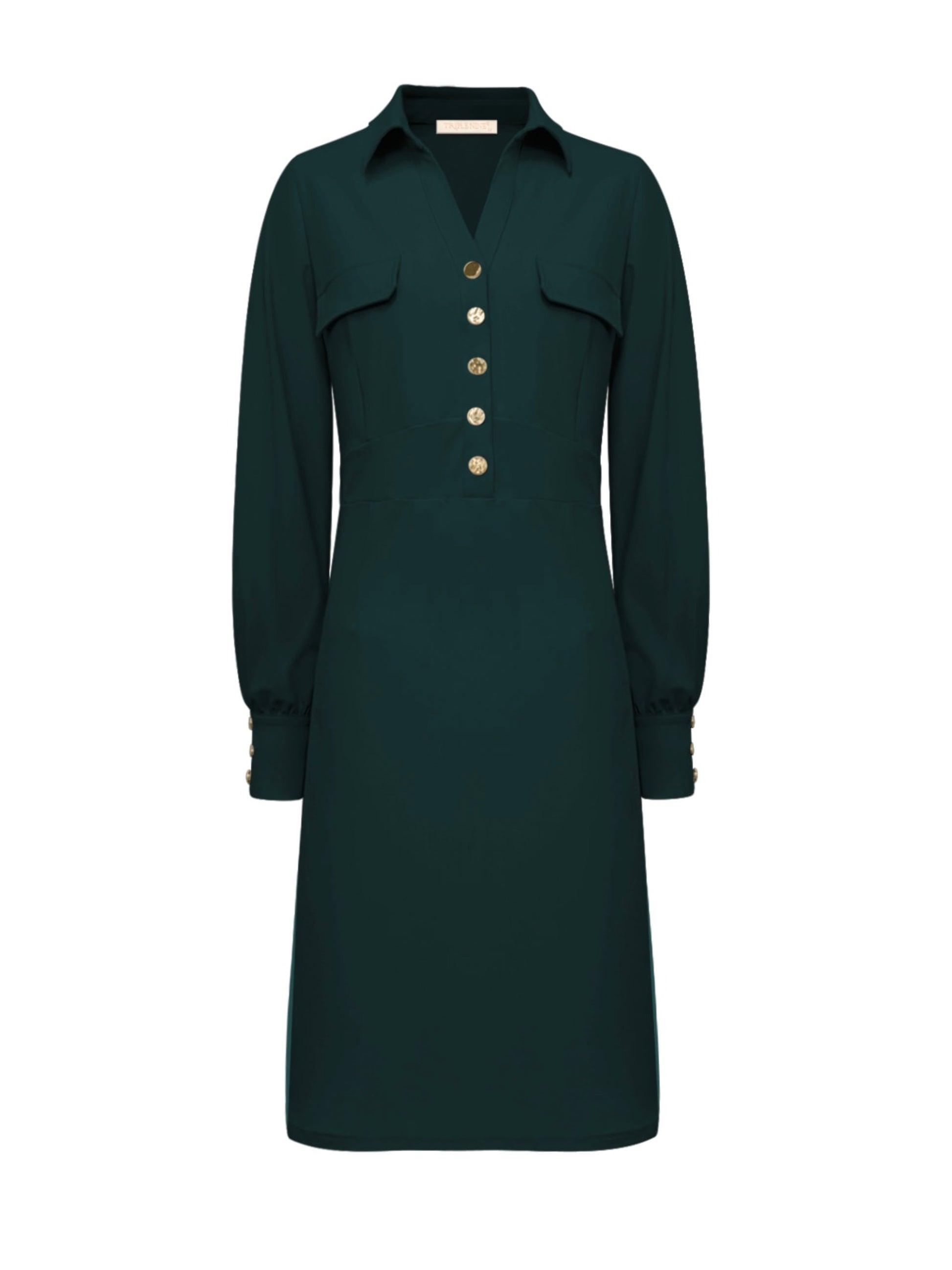 Triple Nine - Travel Jurk Melin Groen - 51810 Jurk - Est Voilà