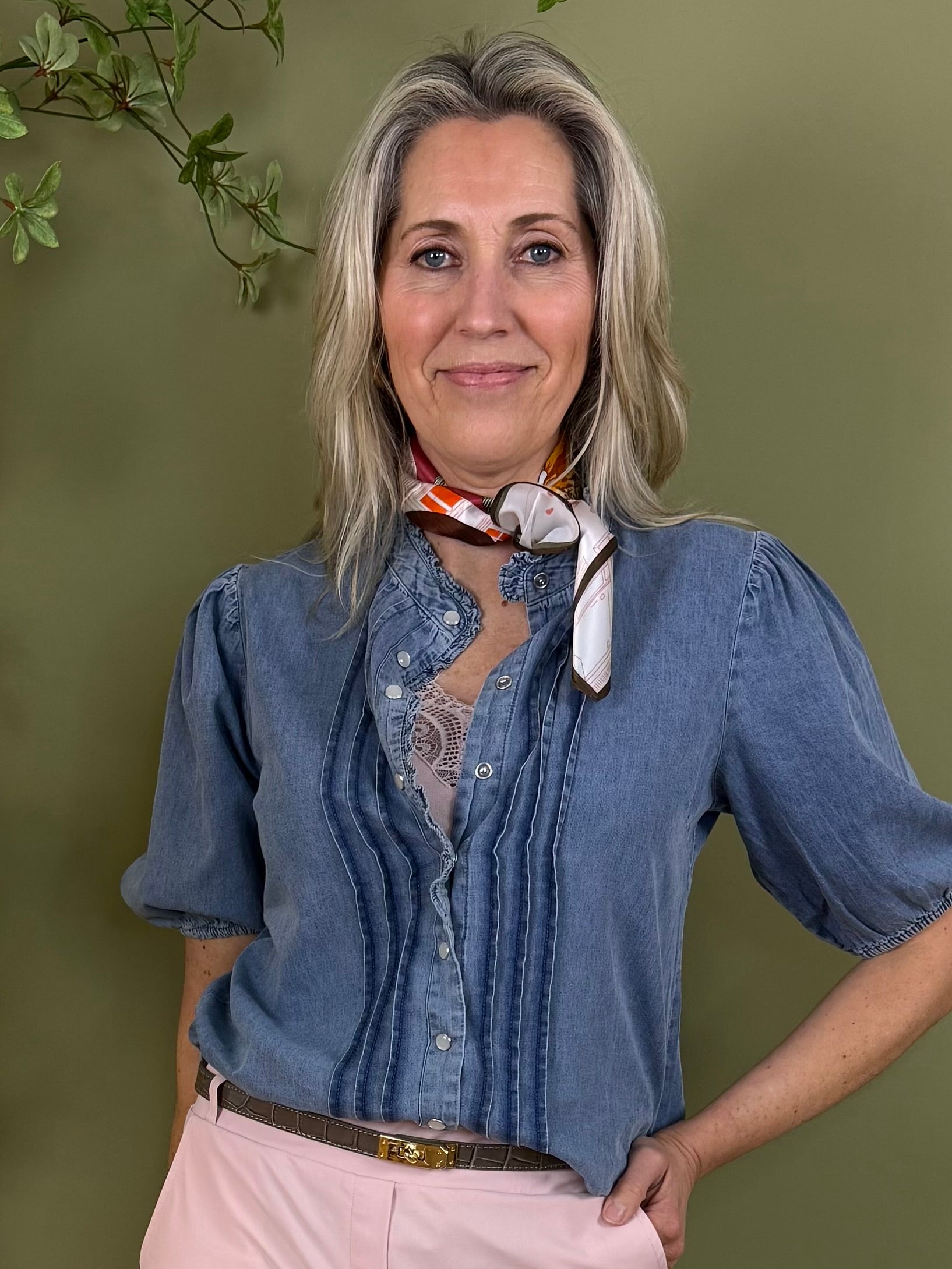 Triple Nine - Blouse Jessie Denim - 5917 Blouse - Est Voilà