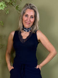 Triple Nine - Cashmere Top Sisi Navy - 9005 top - Est Voilà
