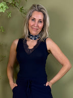 Triple Nine - Cashmere Top Sisi Navy - 9005 top - Est Voilà