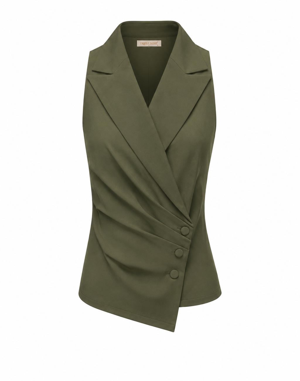 Triple Nine - Travel Gilet Maya Olijfgroen - 92417 Blazer - Est Voilà