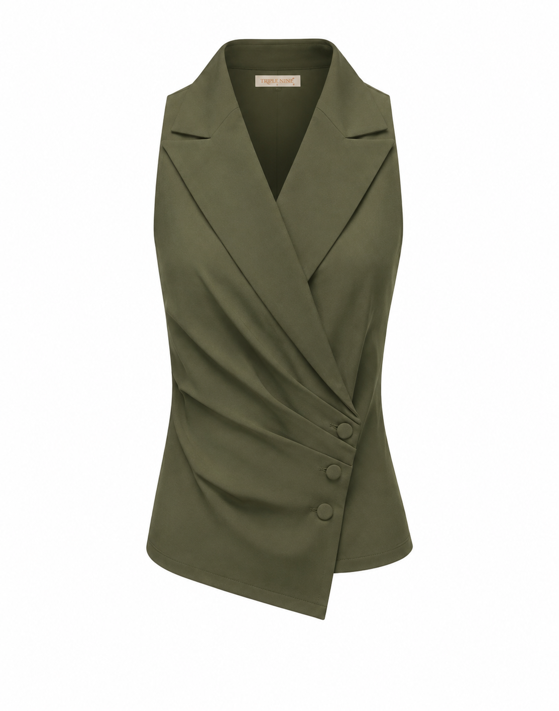 Triple Nine - Travel Gilet Maya Olijfgroen - 92417 Blazer - Est Voilà