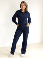 Travel Broek Fleur Navy - 2301 Broek - Est Voilà