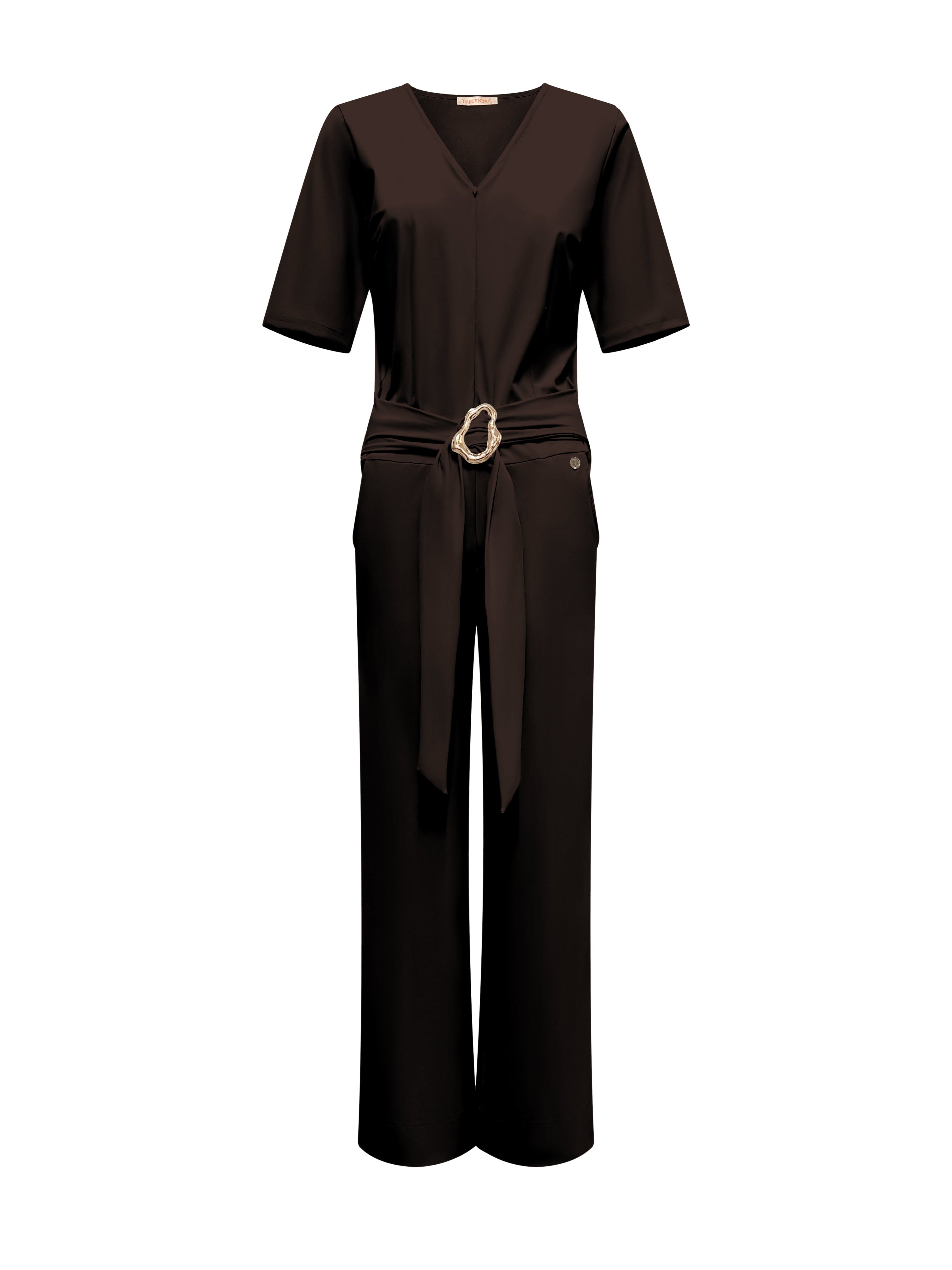 Triple Nine - Travel Jumpsuit Mila Donkerbruin - 51908 Jumpsuit - Est Voilà