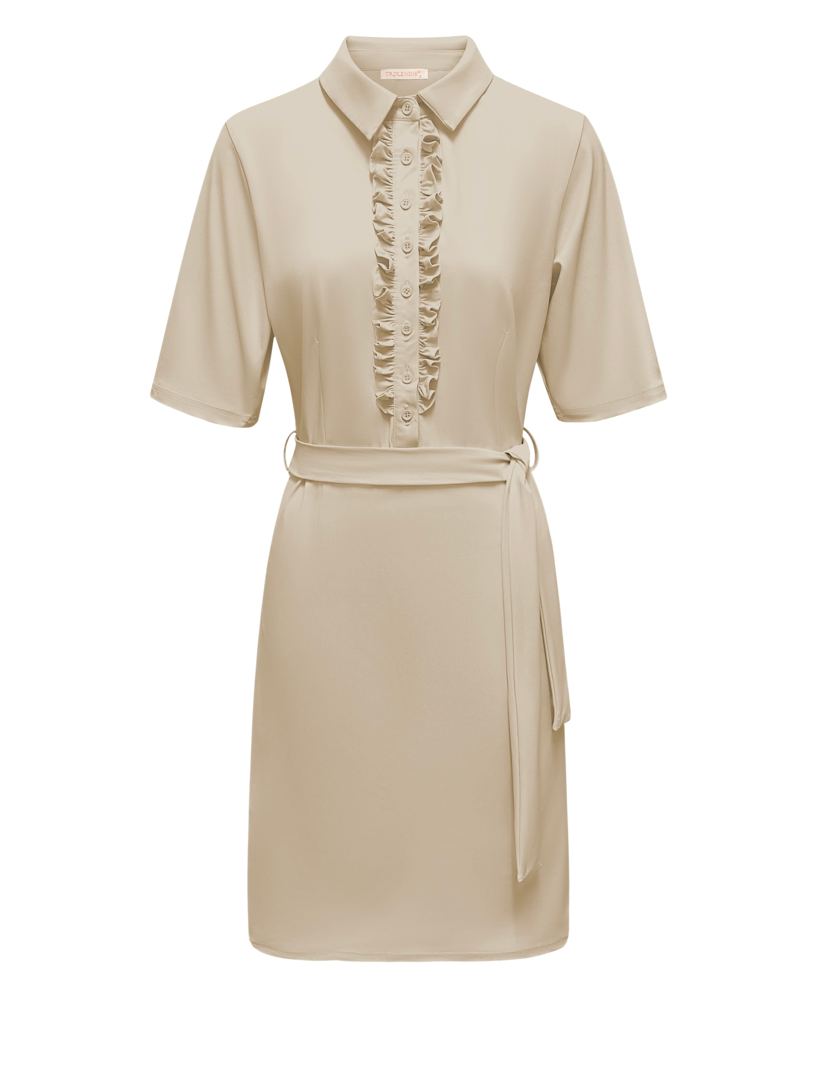 Triple Nine - Travel Jurk Mara Beige - 51826 Jurk - Est Voilà