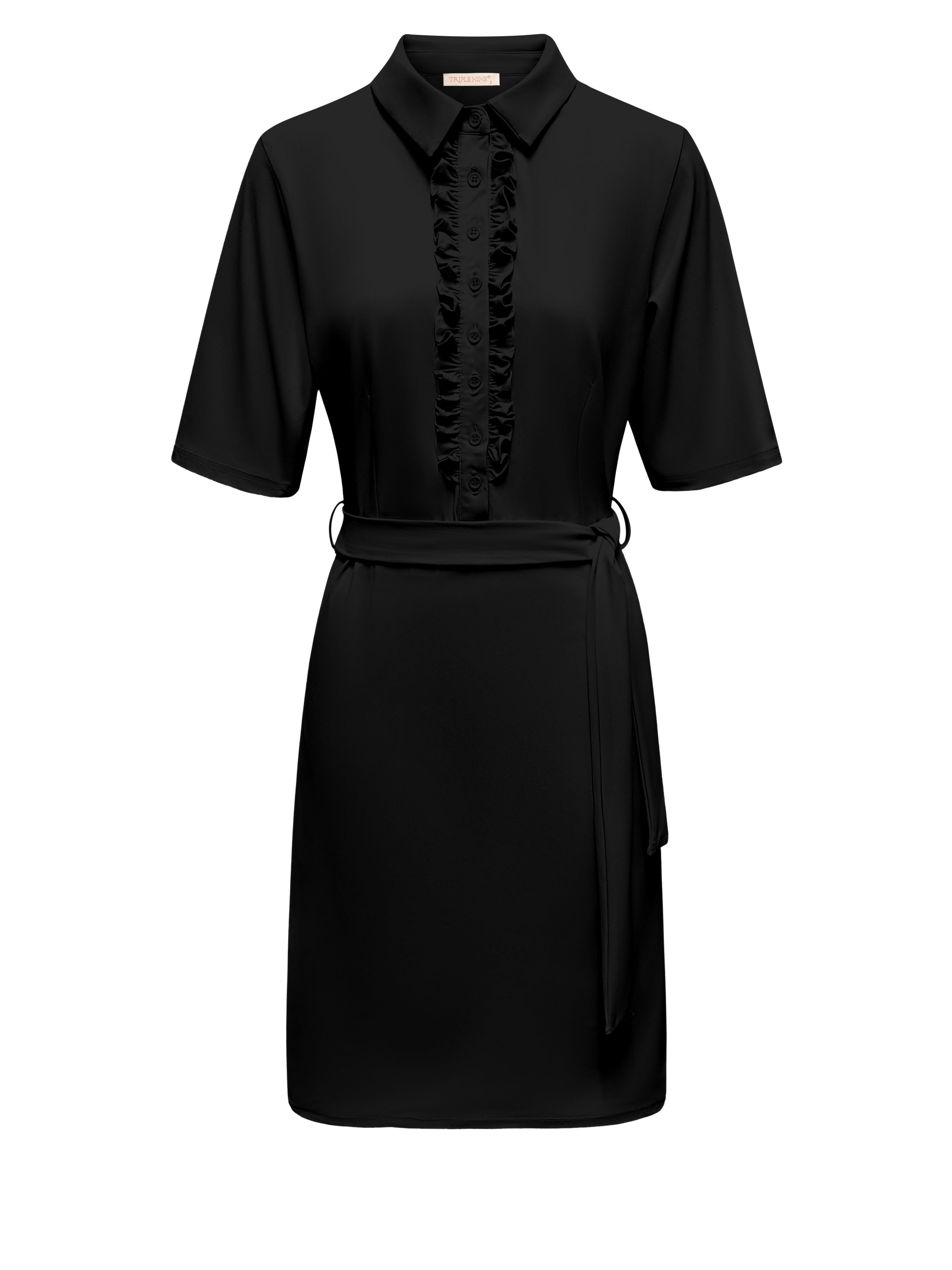 Triple Nine - Travel Jurk Mara Zwart - 51826 Jurk - Est Voilà