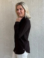 Triple Nine - Travel Blouse Mireille Donkerbruin - 4101 Blouse - Est Voilà