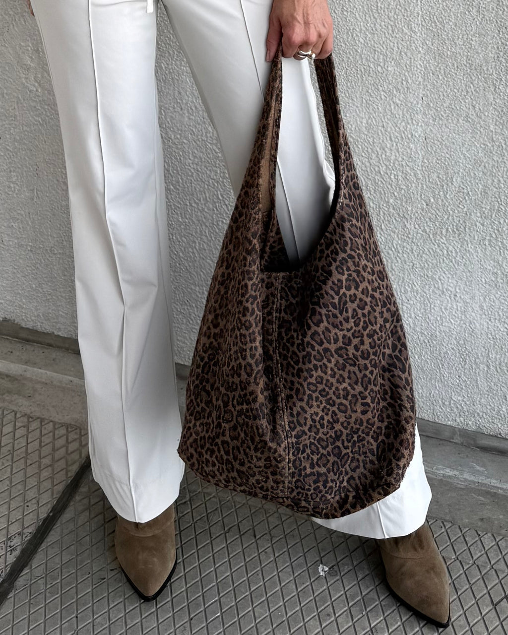 Est Voilà - Tas Luipaardprint Cognac