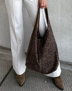 Est Voilà - Tas Luipaardprint Cognac