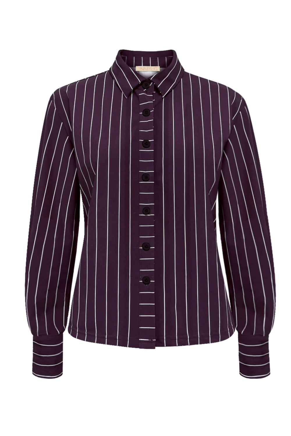 Travel Blouse Chalke Aubergine - 5921