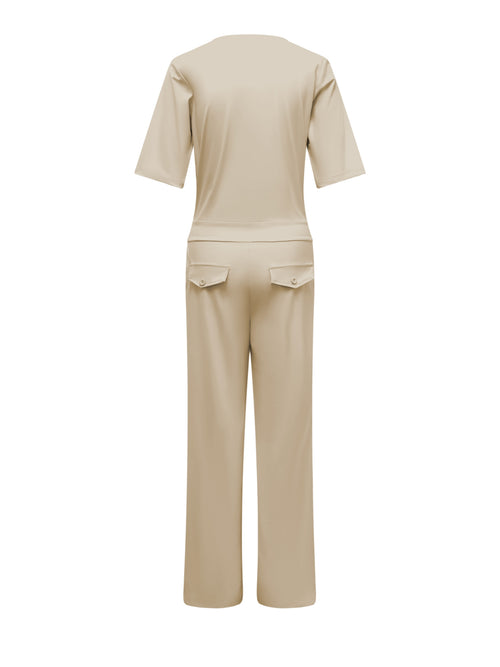 Triple Nine - Travel Jumpsuit Mila Beige - 51908 Jumpsuit - Est Voilà