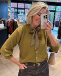 Angora Vest Strik Olijf Vest - Est Voilà