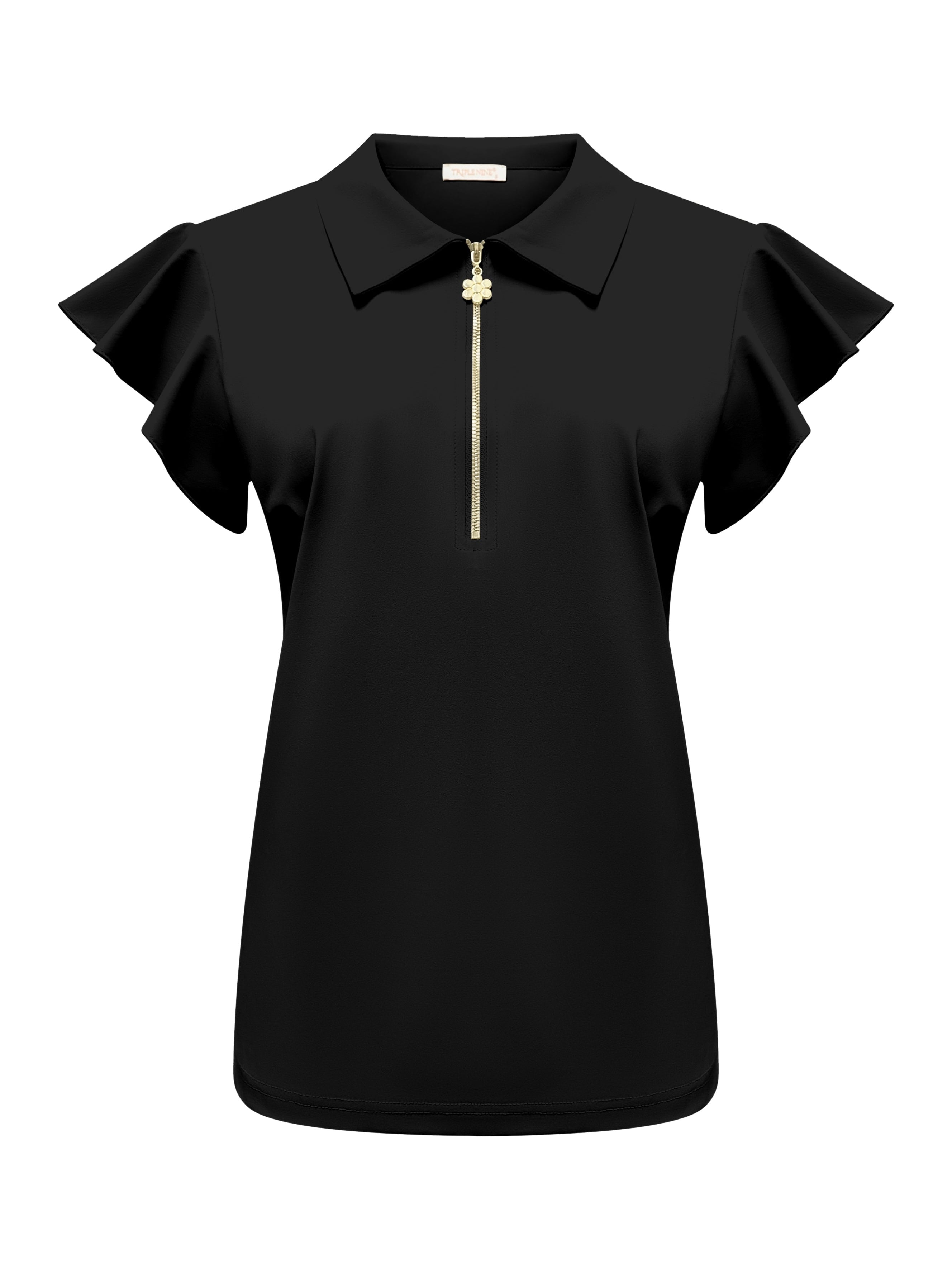 Triple Nine - Travel Top Fia Zwart - 6937 top - Est Voilà