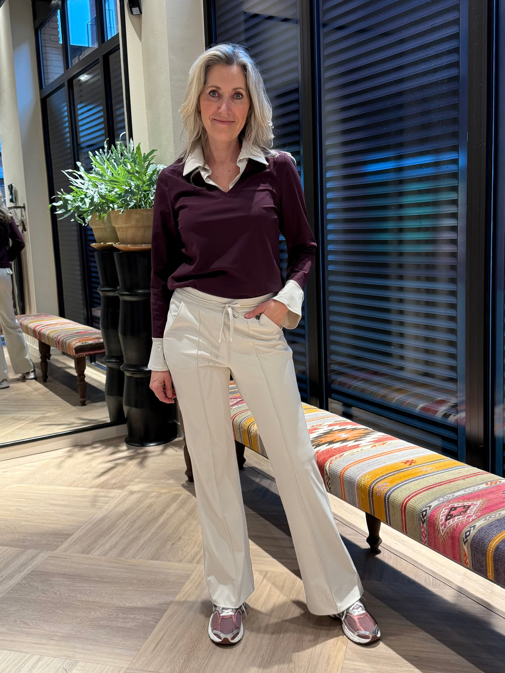 Travel Top Mandy Aubergine - 6931 Top - Est Voilà