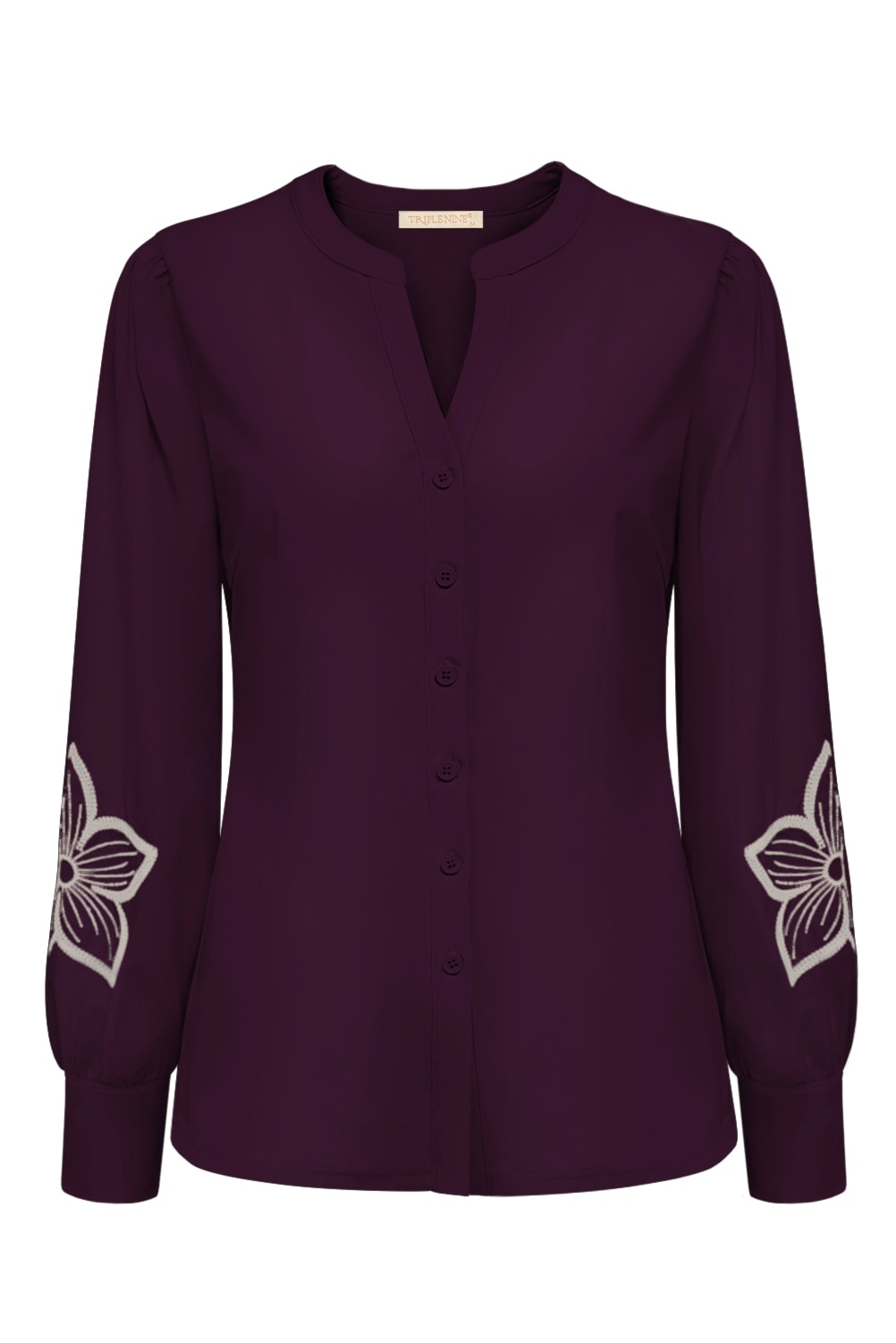 Triple Nine - Travel Blouse Jolie Aubergine - 5924