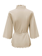 Triple Nine - Travel Blouse Chloé Beige - 5937 Blouse - Est Voilà