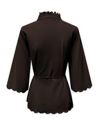 Triple Nine - Travel Blouse Chloé Donkerbruin - 5937 Blouse - Est Voilà