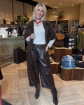 Fluffy Vest Jona Donkerbruin - Peet kleding