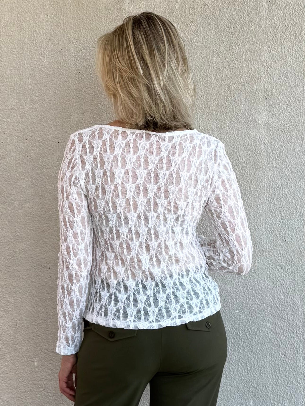 Triple Nine - Kanten Top Lucy Wit Top - Est Voilà