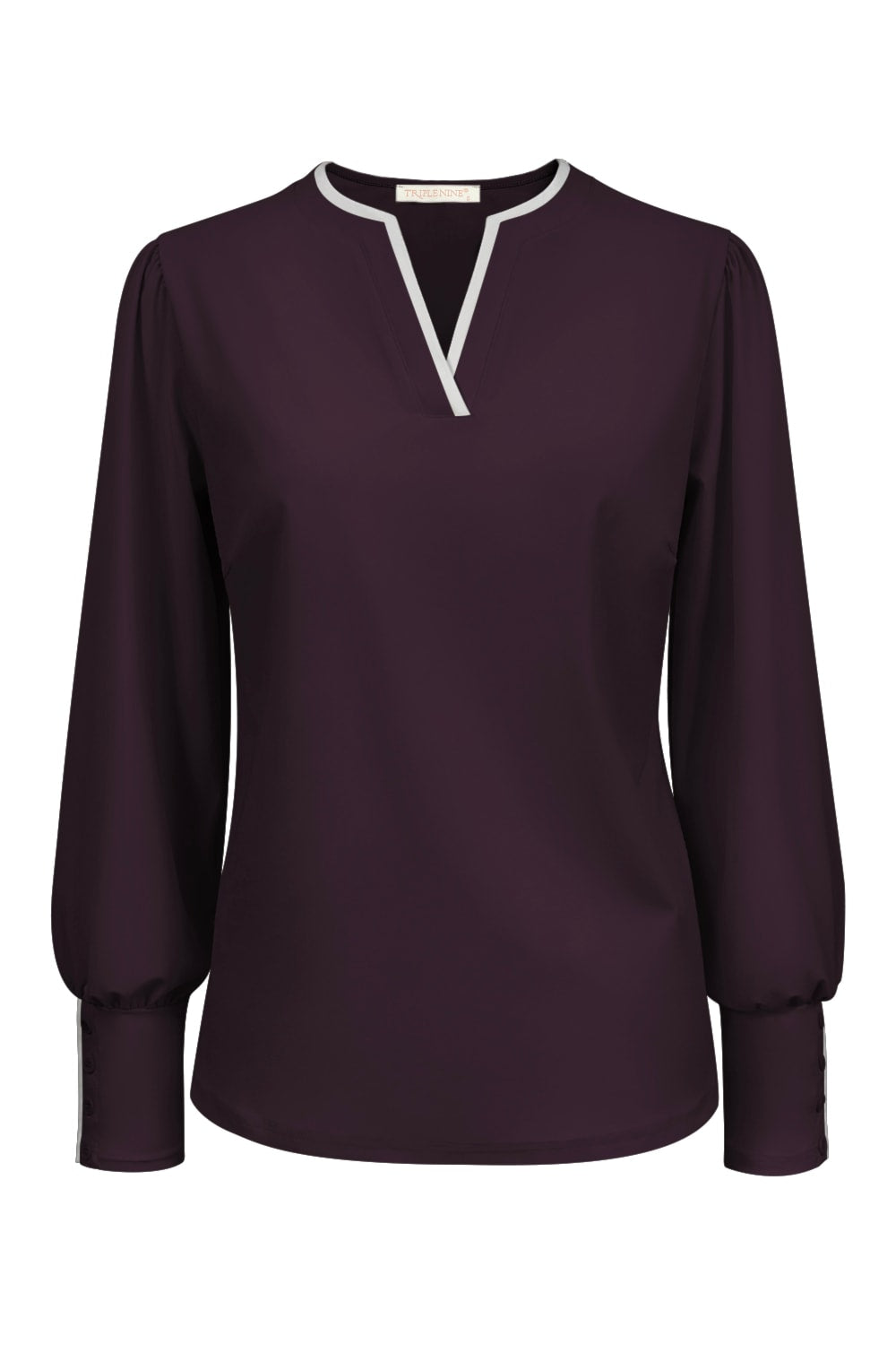 Travel Top Jenny Aubergine - 6932 Top - Est Voilà