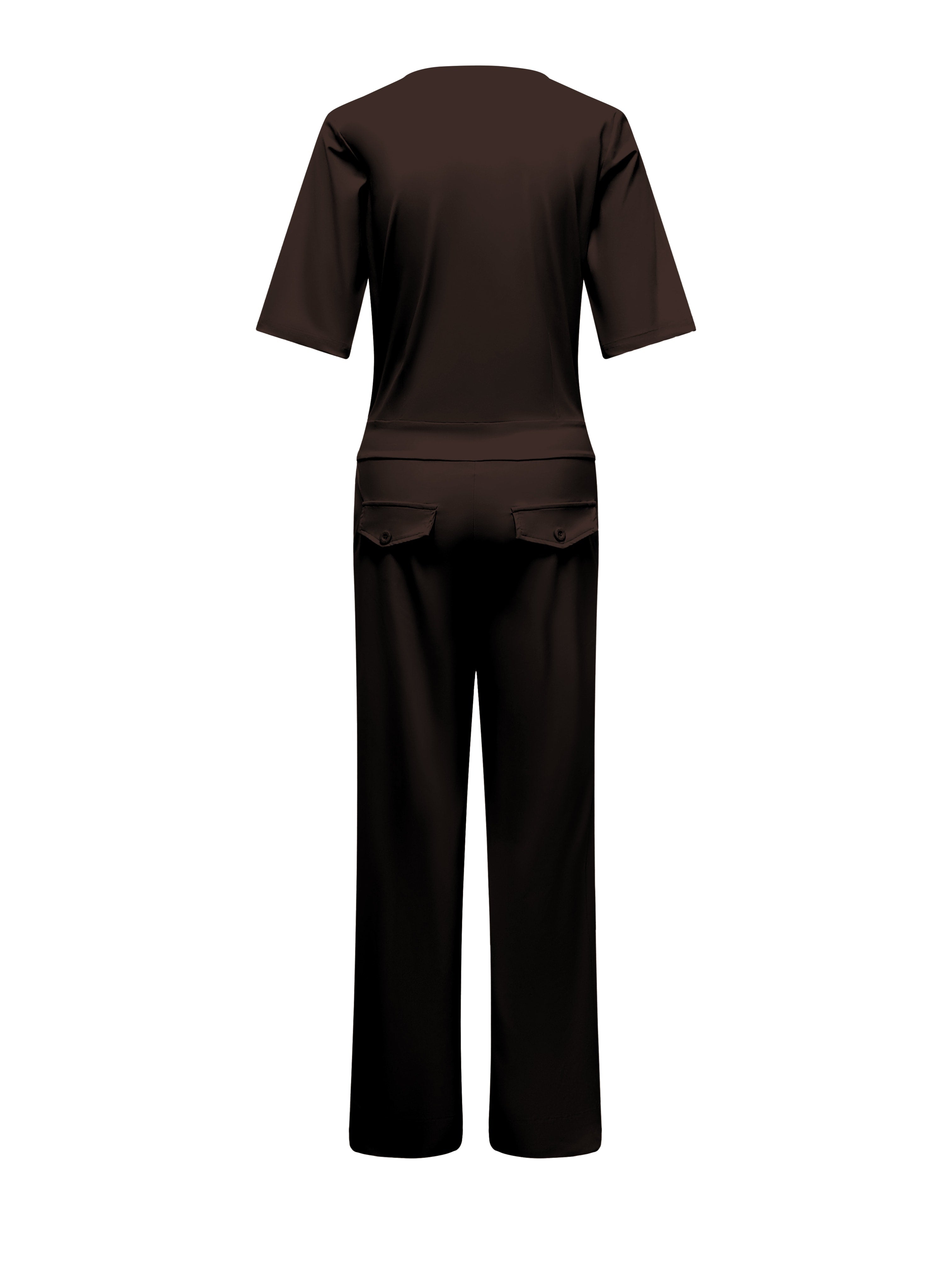 Triple Nine - Travel Jumpsuit Mila Donkerbruin - 51908 Jumpsuit - Est Voilà