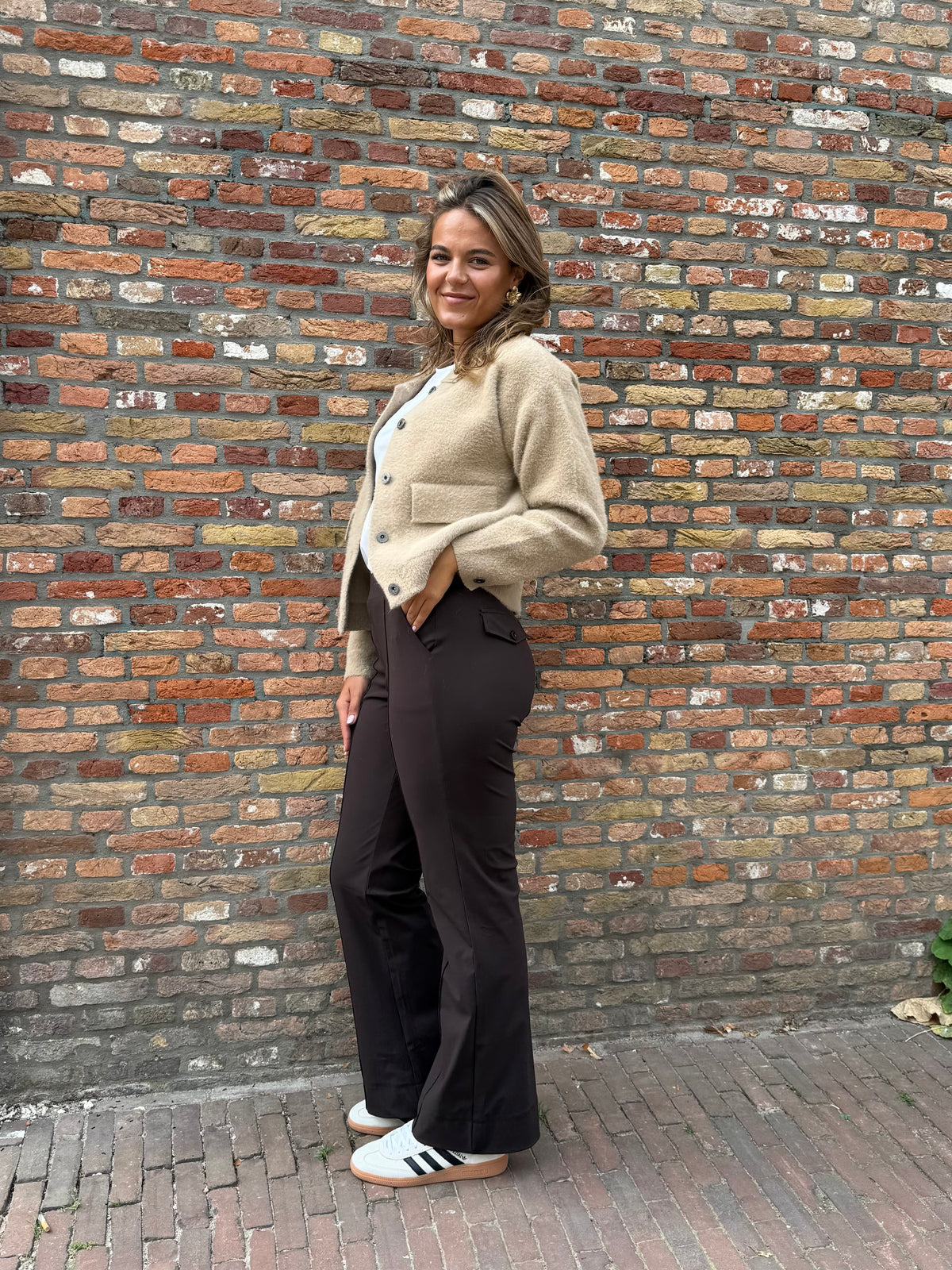 Travel Broek Fleur Donkerbruin - 2301