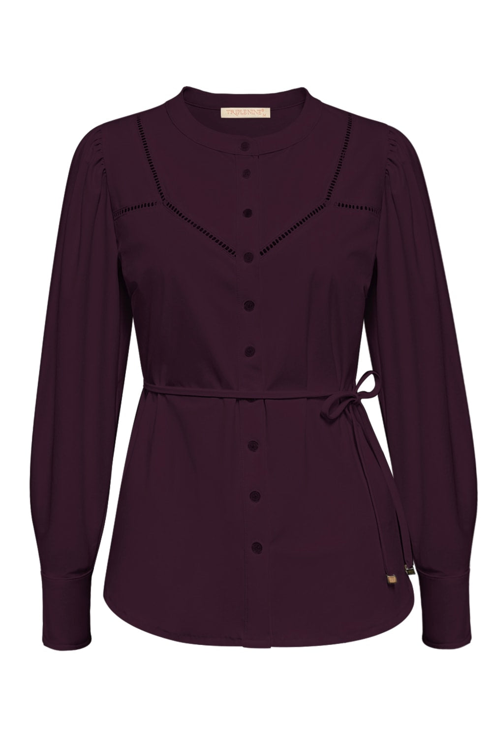 Travel Blouse Ajour Aubergine - 5925