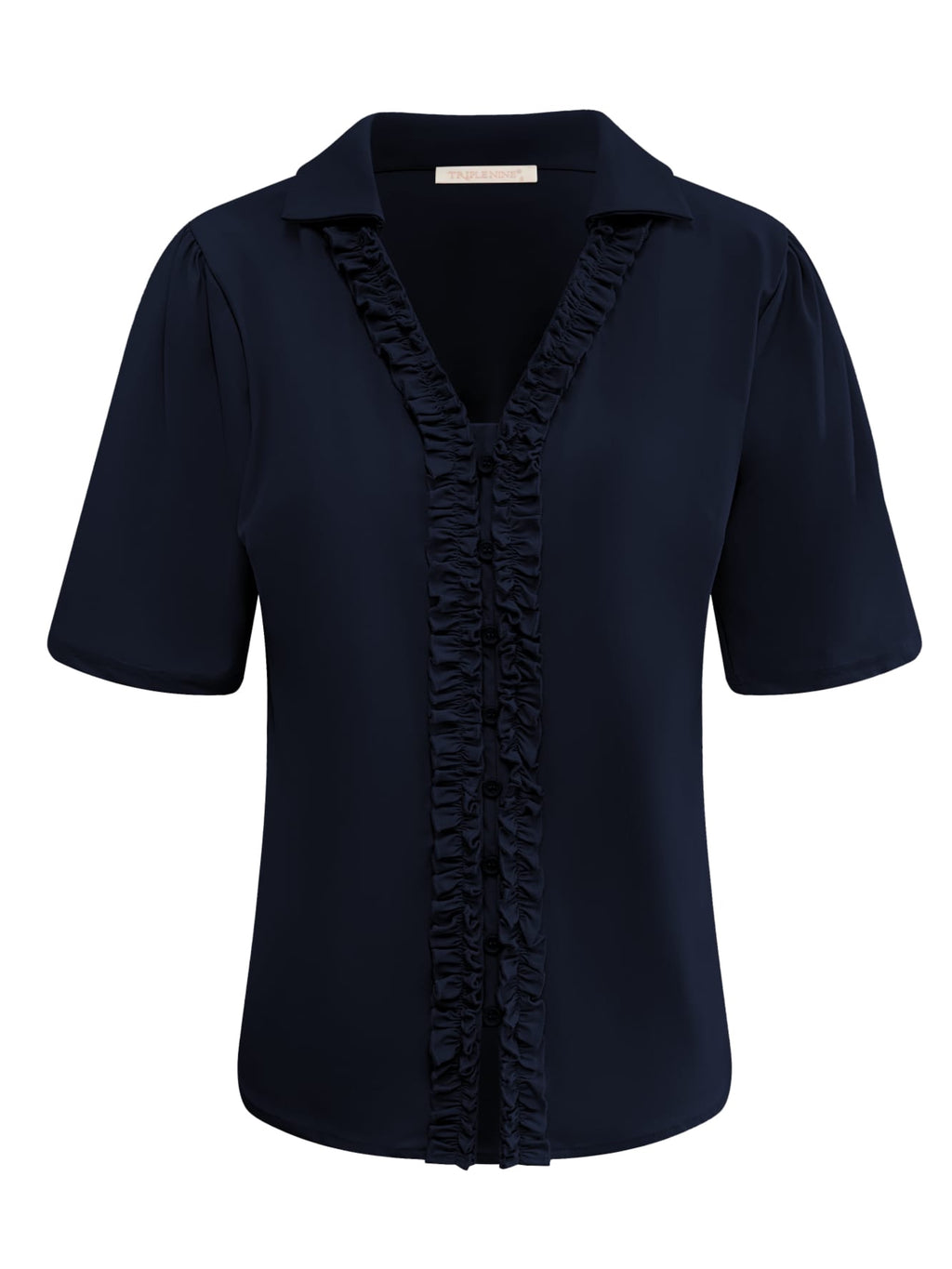 Triple Nine - Travel Blouse Camille Navy - 5931 Blouse - Est Voilà