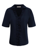 Triple Nine - Travel Blouse Camille Navy - 5931 Blouse - Est Voilà