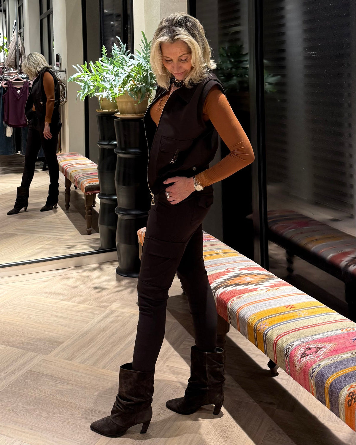 Triple Nine - Bodywarmer Joly Donkerbruin - 92420 Jas - Est Voilà
