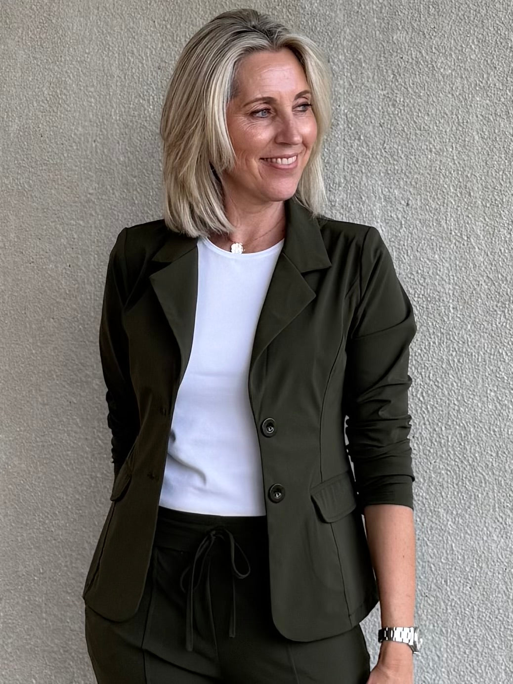 Triple Nine - Travel Blazer Francis Olijfgroen - 3101 Blazer - Est Voilà