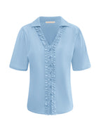 Triple Nine - Travel Blouse Camille Lichtblauw - 5931 Blouse - Est Voilà