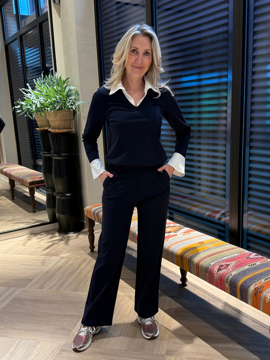 Travel Top Mandy Navy - 6931 Top - Est Voilà