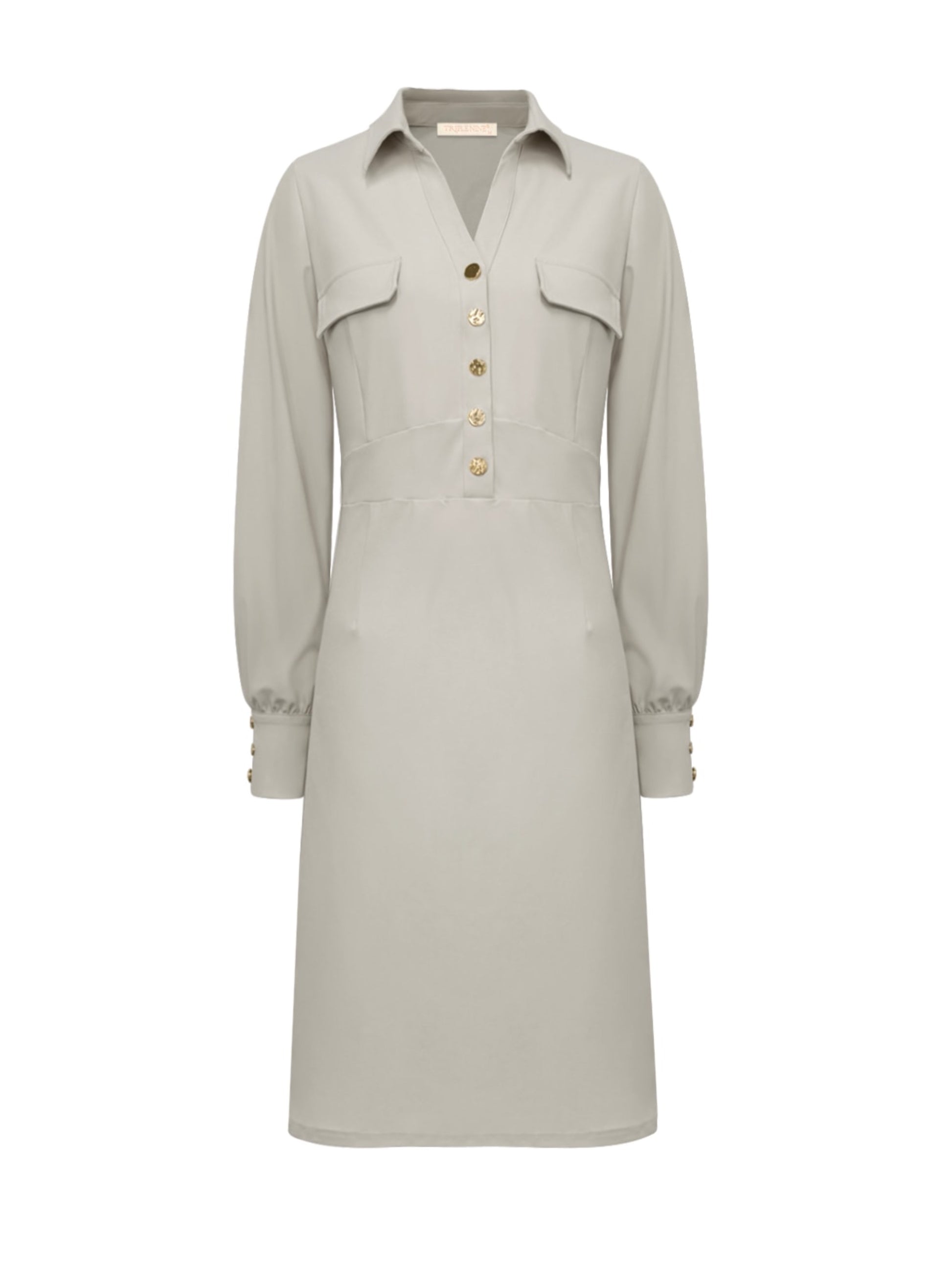 Triple Nine - Travel Jurk Melin Beige - 51810 Jurk - Est Voilà