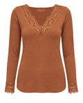 Triple Nine - Cashmere Top Lou Lou Caramel - 9003 Top - Est Voilà
