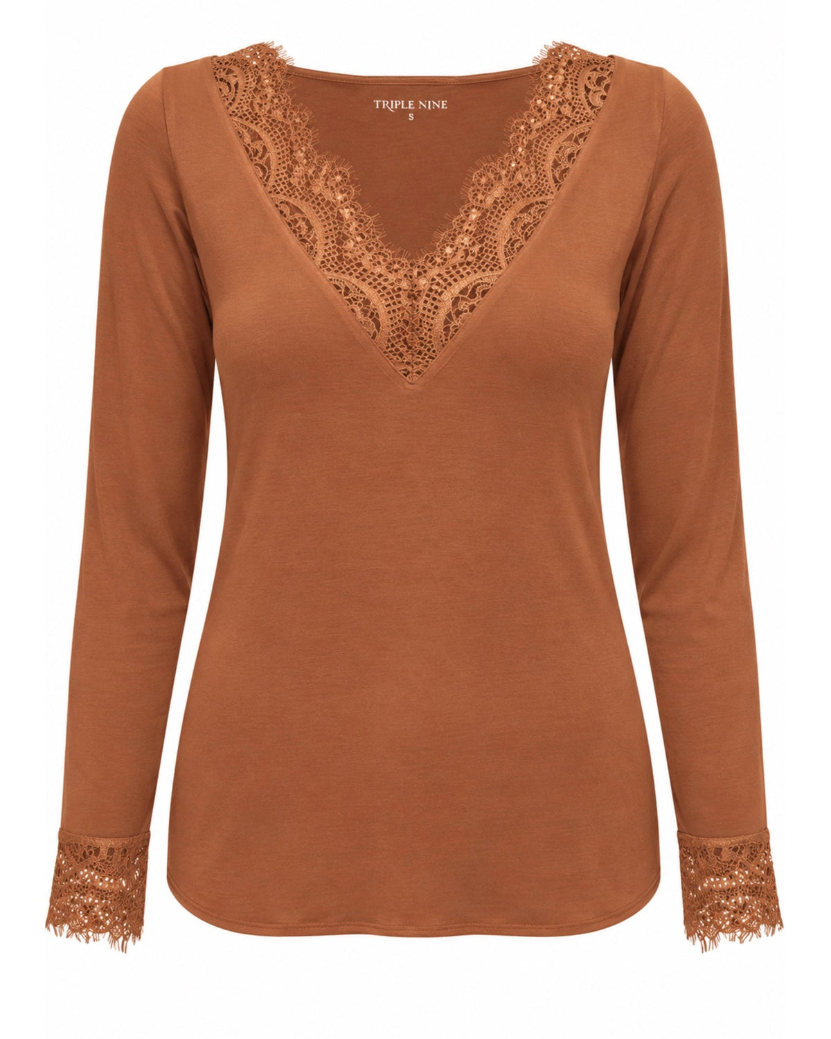 Triple Nine - Cashmere Top Lou Lou Caramel - 9003 Top - Est Voilà