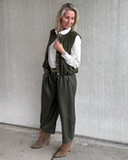 Triple Nine - Bodywarmer Bo Olijfgroen - 92428 - Peet kleding