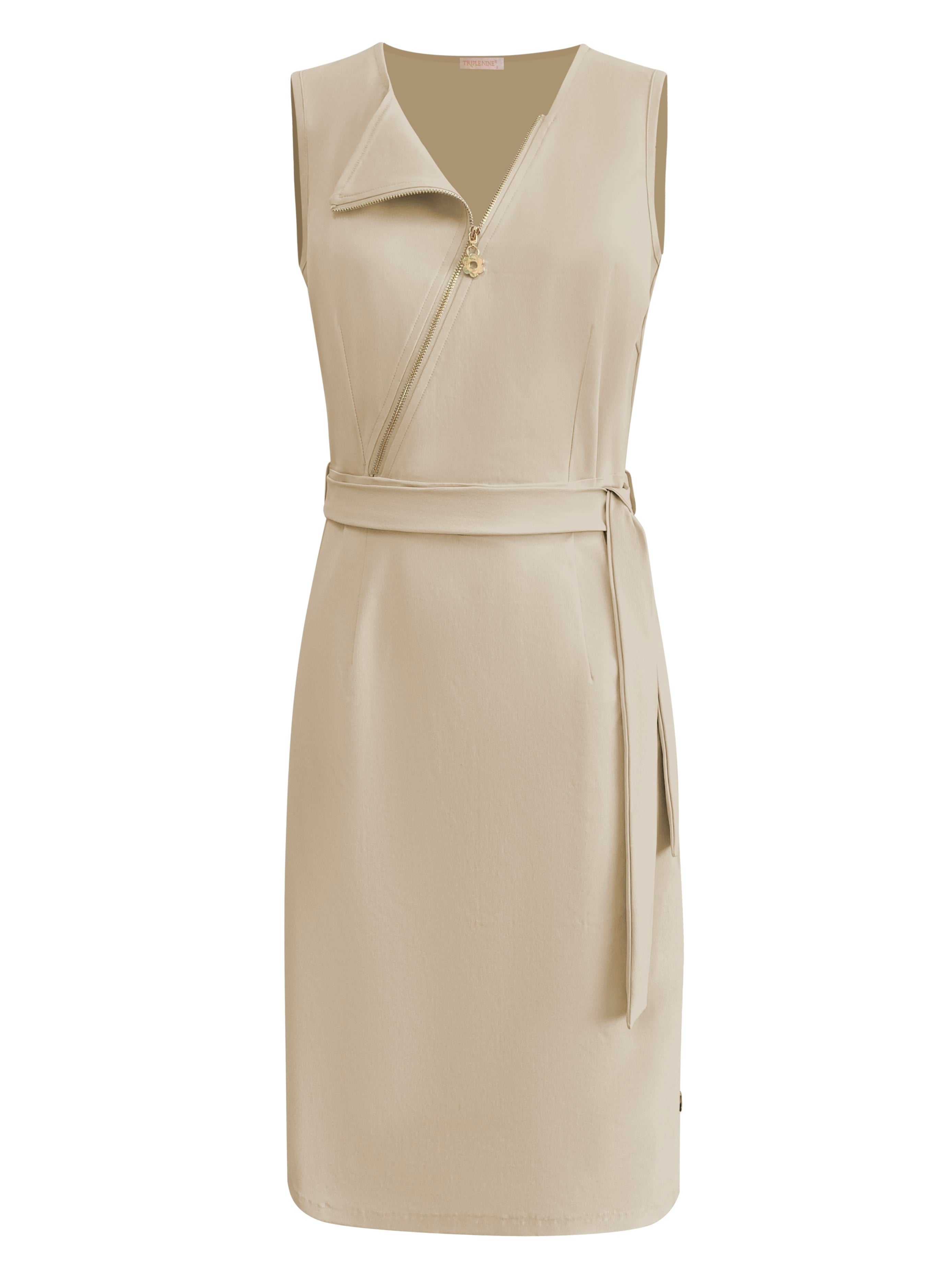 Triple Nine - Travel Jurk Rosalie Beige - 51820 Jurk - Est Voilà
