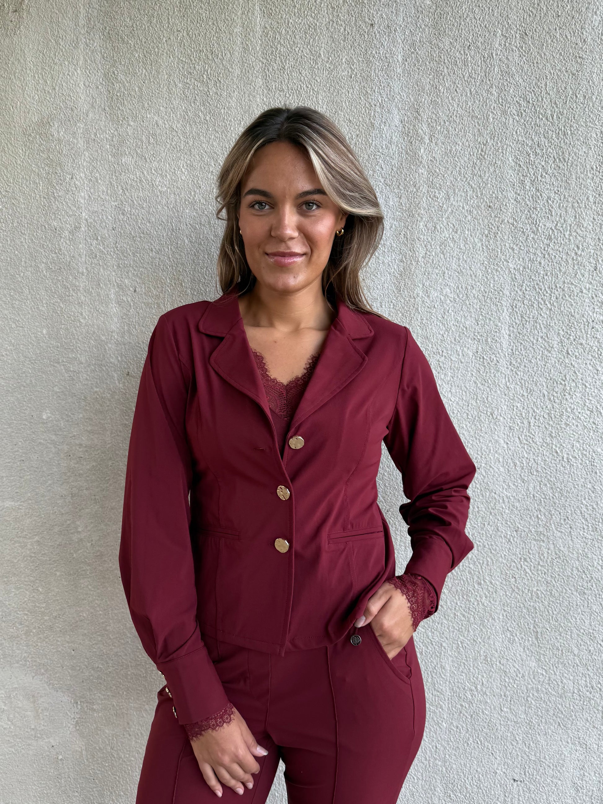 Travel Blazer Amelie Bordeaux- 3904