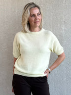 Triple Nine - Alpaca Top Levi Zachtgeel Trui - Est Voilà