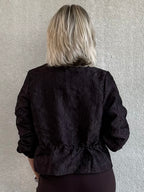 Triple Nine - Jaquard Jas Vie Donkerbruin - 92419 jas - Est Voilà