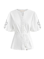 Triple Nine - Travel Blouse Yana Wit - 5943 blouse - Est Voilà