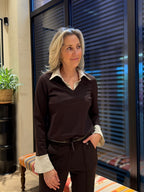 Travel Top Mandy Donkerbruin - 6931 Top - Est Voilà