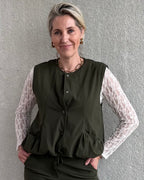 Triple Nine - Bodywarmer Bo Olijfgroen - 92428 jas - Est Voilà