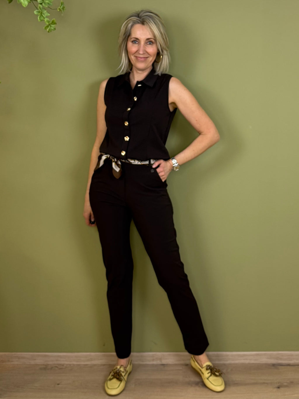 Triple Nine - Travel Blouse Marien Donkerbruin - 5932 Blouse - Est Voilà