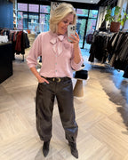 Angora Vest Strik Zachtroze Vest - Est Voilà