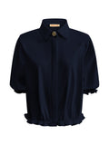 Triple Nine - Travel Blouse Dorée Navy - 5941 blouse - Est Voilà