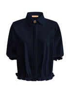 Triple Nine - Travel Blouse Dorée Navy - 5941 blouse - Est Voilà